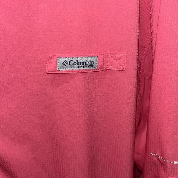 Columbia PFG Vibrant Pink Long Sleeve Shirt - Picture 3 of 6